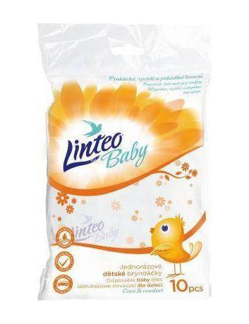 LINTEO Śliniak jednorazowy podfoliowany a'