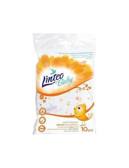 LINTEO Śliniak jednorazowy podfoliowany a'